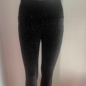 bebe Black Glitter Pants